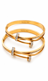 Golden nail bangle