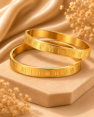 Timeless Roman Numeral Luxury Bangle