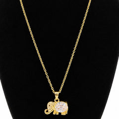 Lucky Elephant Crystal Necklace