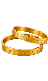 Timeless Roman Numeral Luxury Bangle