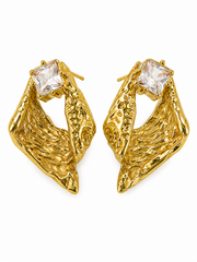 Regal Radiance Crystal Earrings