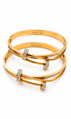 Golden nail bangle