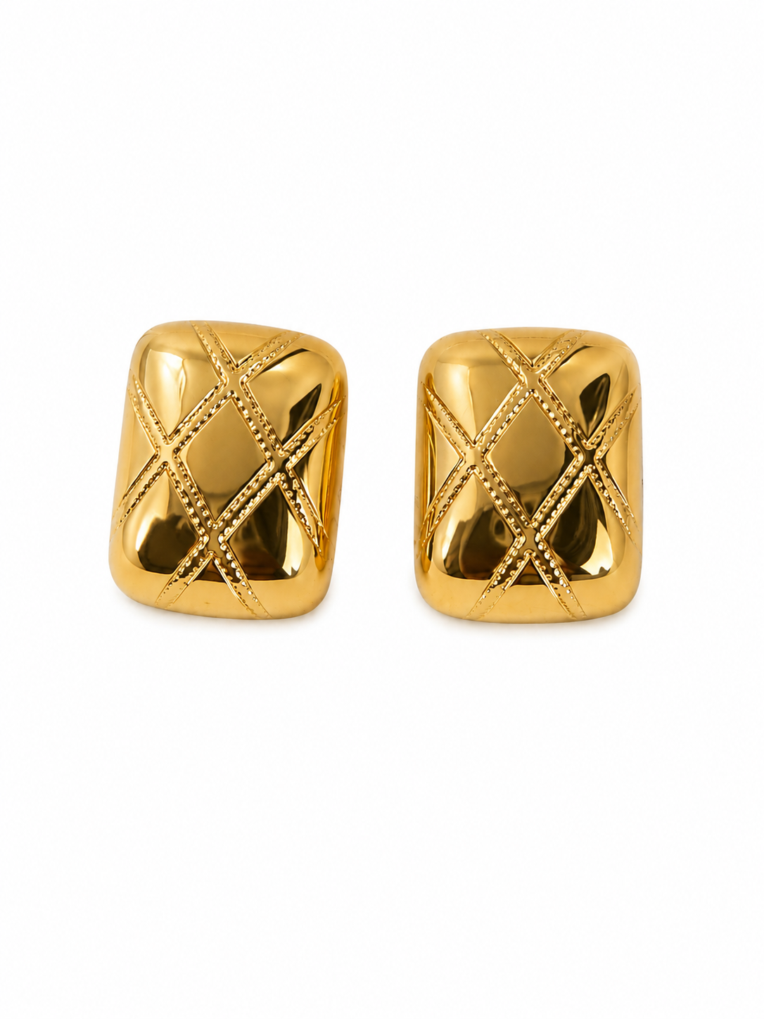 Monaco Quilted Luxe Earrings