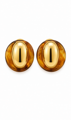 Amber Luxe Dome Earrings ft