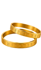 Timeless Roman Numeral Luxury Bangle