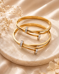 Golden nail bangle