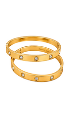 Radiant Crystal Luxe Bangle Bracelet